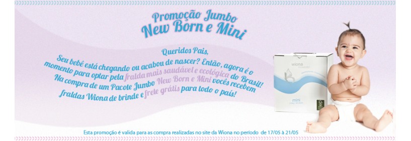 Promoção Pacote Jumbo New Born e Mini